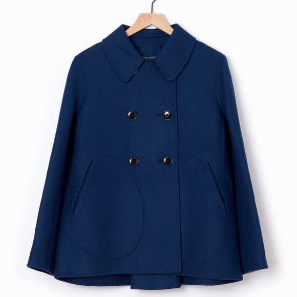 Sofie D’Hoore Camden Peacoat in Navy Blue,  Sz 34 - Picture 4 of 5